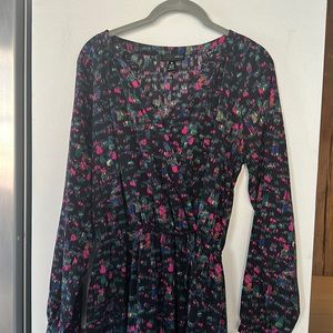 Aqua multicolor mini dress